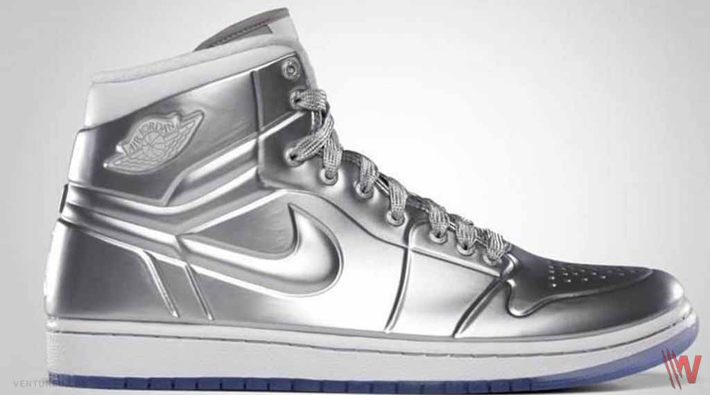 21. Nike Air Jordan Silver Shoes - Most Expensive Shoes In The World Ever Sold