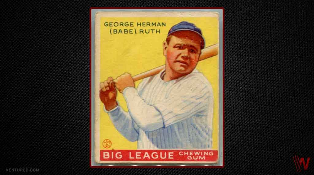 6. 1933 Goudey Babe Ruth - Most Expensive Sports Cards Ever Sold