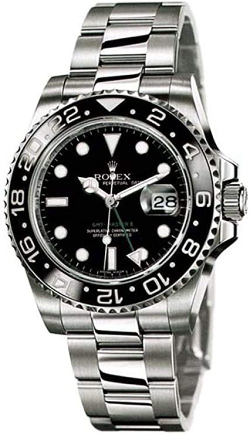 Rolex GMT-Master II Stainless Steel Watch Black Dial 116710LN<br><a href="javascript:void(0)"></a>
